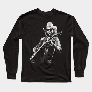 Hank Williams Jr || BlackArt Long Sleeve T-Shirt